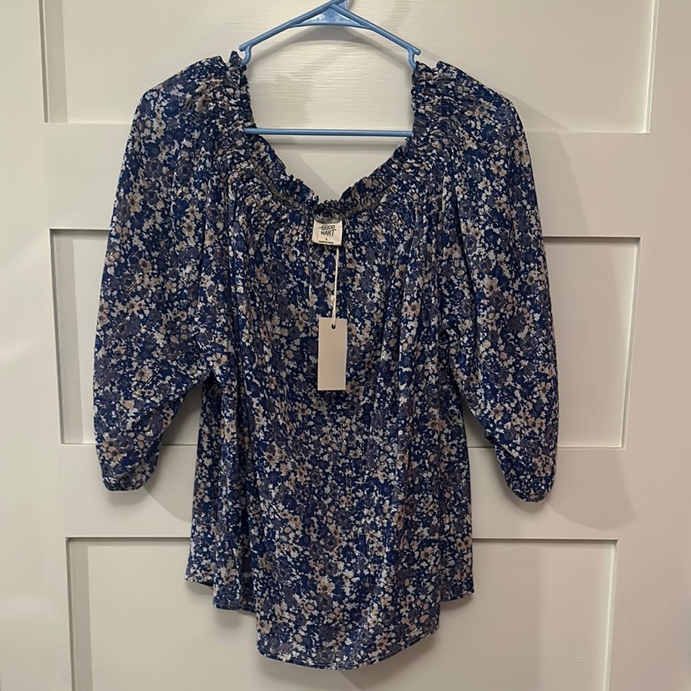 Good Hart by Matilda Jane blue floral blouse